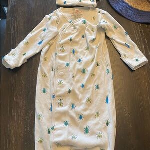 Magnetic Me White Nightgown with Bug Print